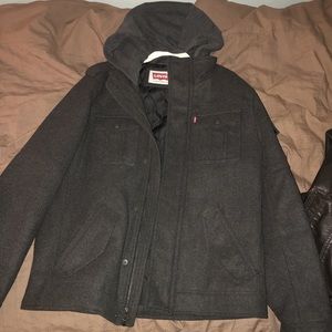 Levi’s wool blend thick jacket. (Military style)